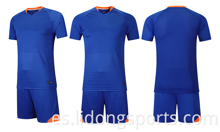 Sublimación personalizada Camisa de fútbol estampada Plain Football Uniforme Escuela de fútbol Jersey al por mayor
